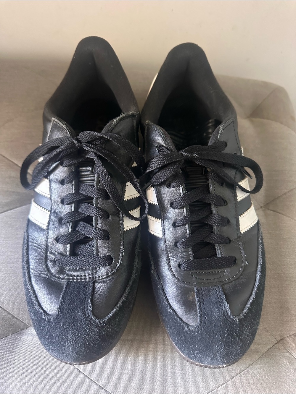 adidas Samba Black Sneakers with White Stripes
